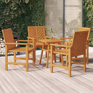 Solid wood patio discount set